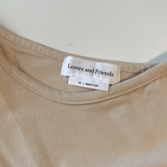 Lovers + Friends Tenley Bodysuit One Sleeve in Sand Size XS - Picture 5 of 6